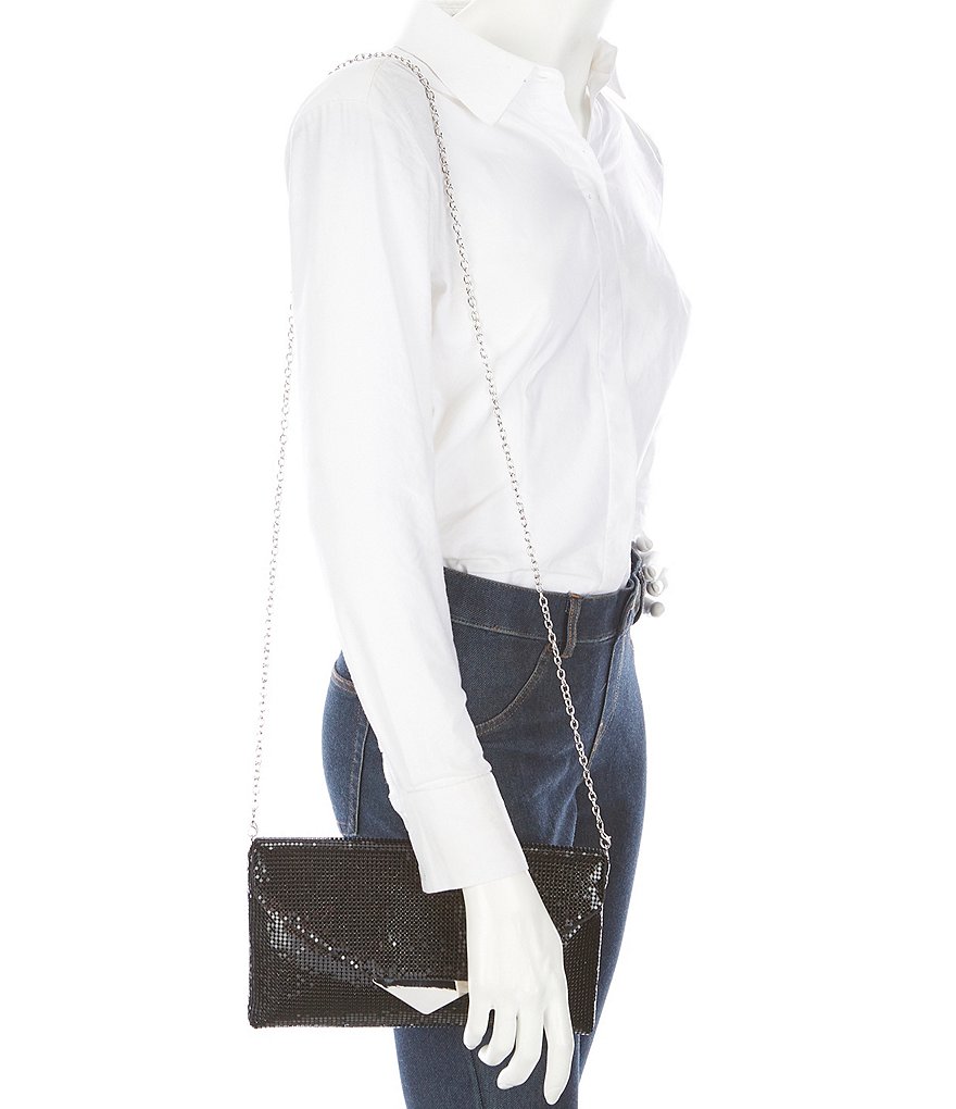 Kate Landry Satin Buckle Clutch Bag