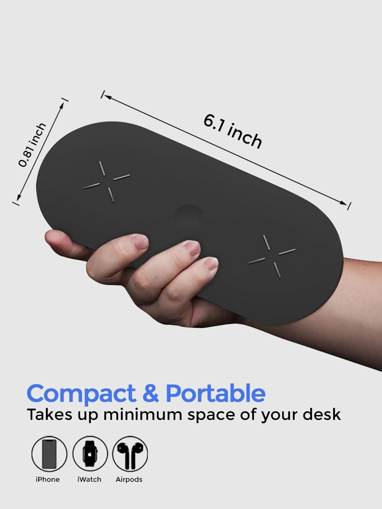 Stuffcool Nuevo PD20W Smallest Wall Charger for Latest iPhone 15,14,13,12 (Blue)