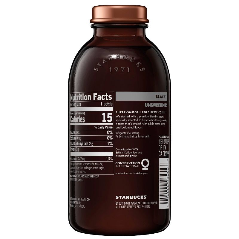 Starbucks Cold Brew Black Unsweetened - 11 fl oz Can