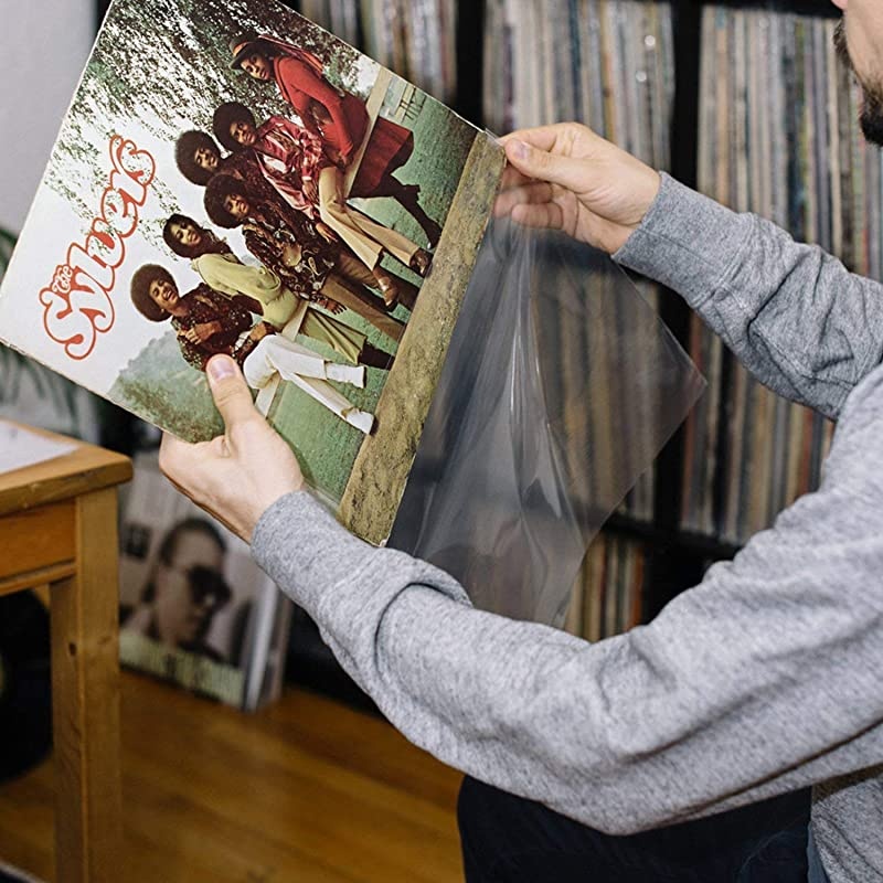 125 Pack  HighDensity 3 Mil Outer Record Sleeves for Storage of Standard 12 LP Records and Albums Crystal Clear Polypropylene LP Covers