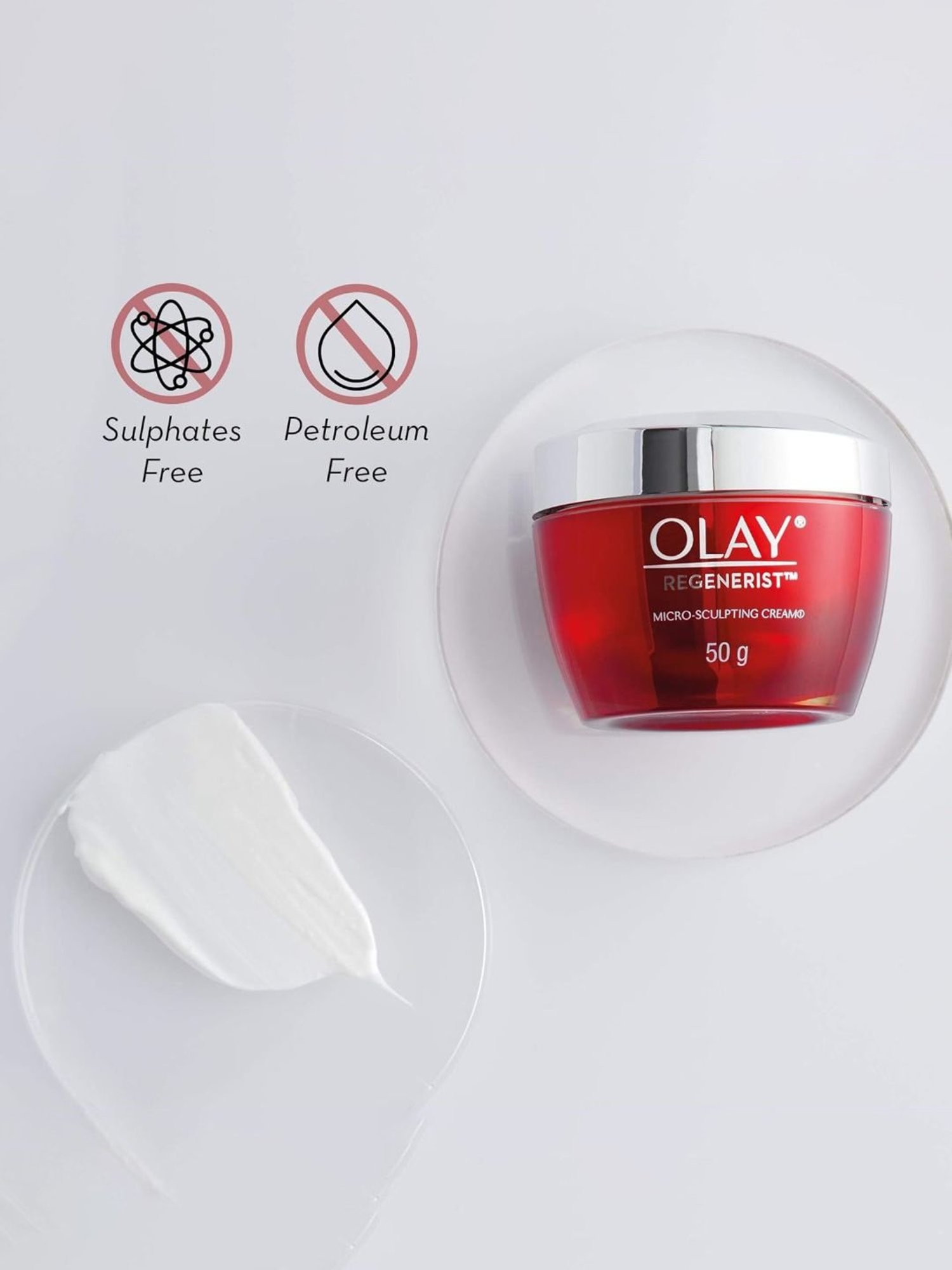 Olay Regenerist Micro-Sculpting Cream Moisturiser with Regenerist Advance Cream Cleanser Combo