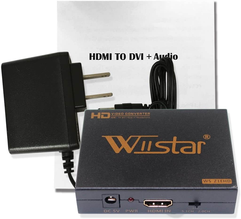 HDMI to DVI Converter Spdif/Toslink Earphone Output Audio Video Converter for PS/XBOX360,/Blue-ray DVD,/HD STB