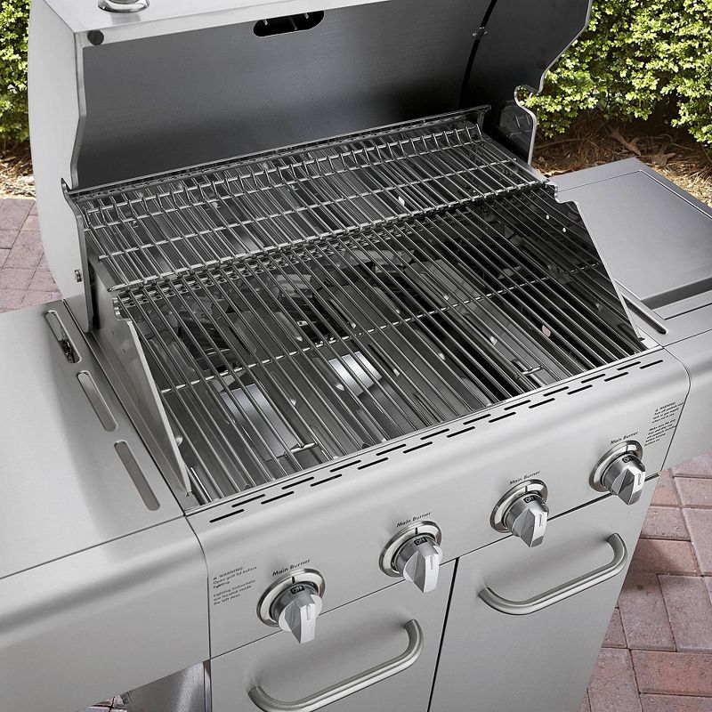 Kenmore 4-Burner Grill with Searing Side Burner PG-40405SOLSteel