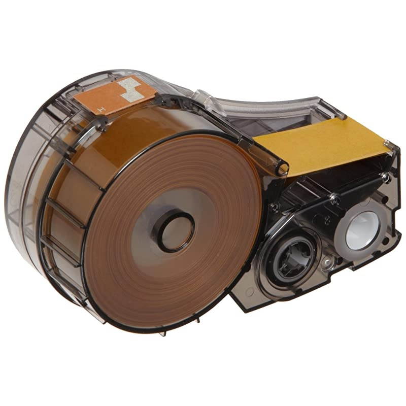 Authentic (M21-1500-427) Self-Laminating Wire Wrap for Control Panels, Electrical Panels and Datacom Cable Labeling, Black on White material - Designed for BMP21-PLUS and BMP21-LAB Label Printers, 1.