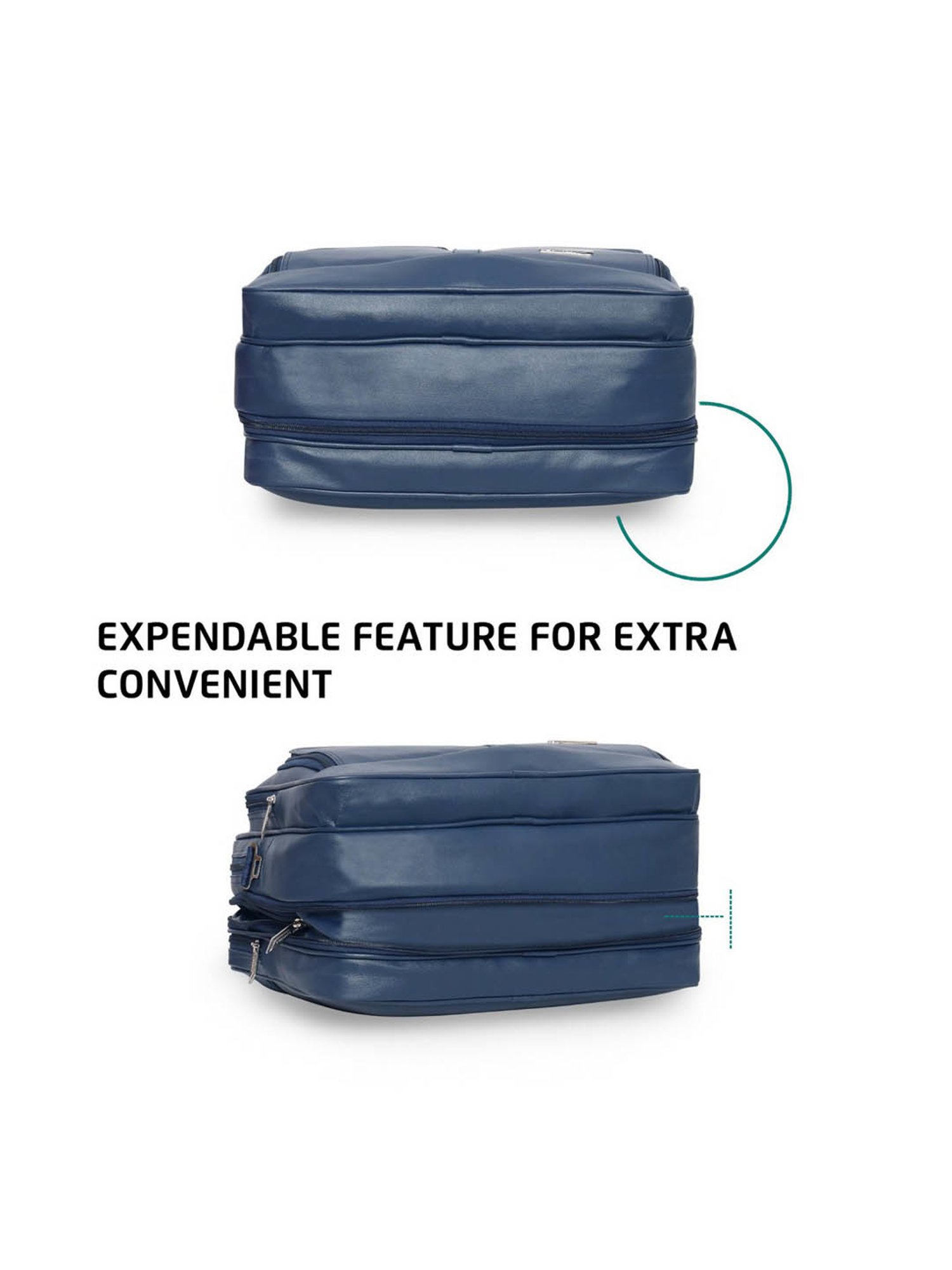 Priority Navy Synthetic Large Messenger Bag