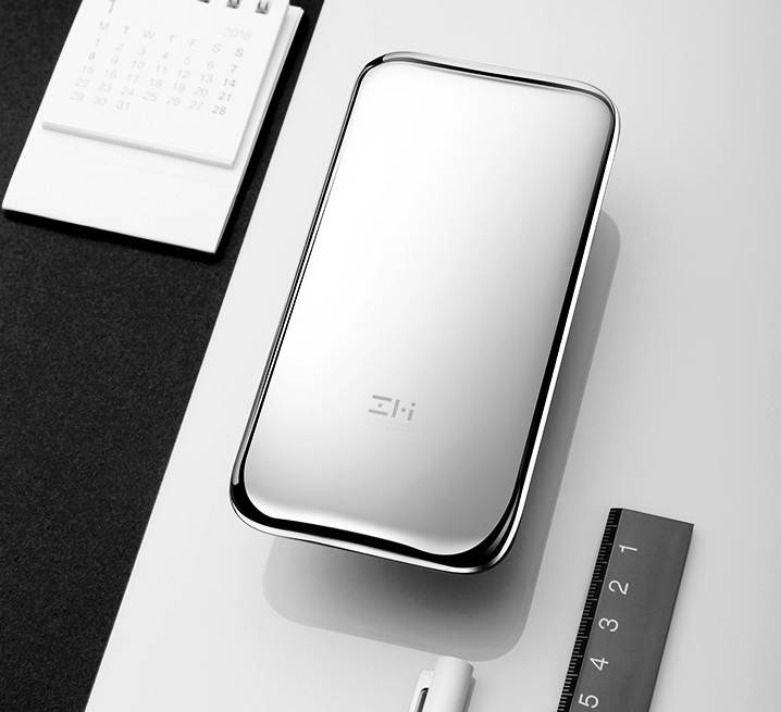 Zmi Power Bank 6000 Mah Portable Mobile Phone Dedicated Mobile Power Stainless Steel Style Charging Treasure Fast Charging Portable Charger Pocket Power Bank for iphone Ipad Samsung