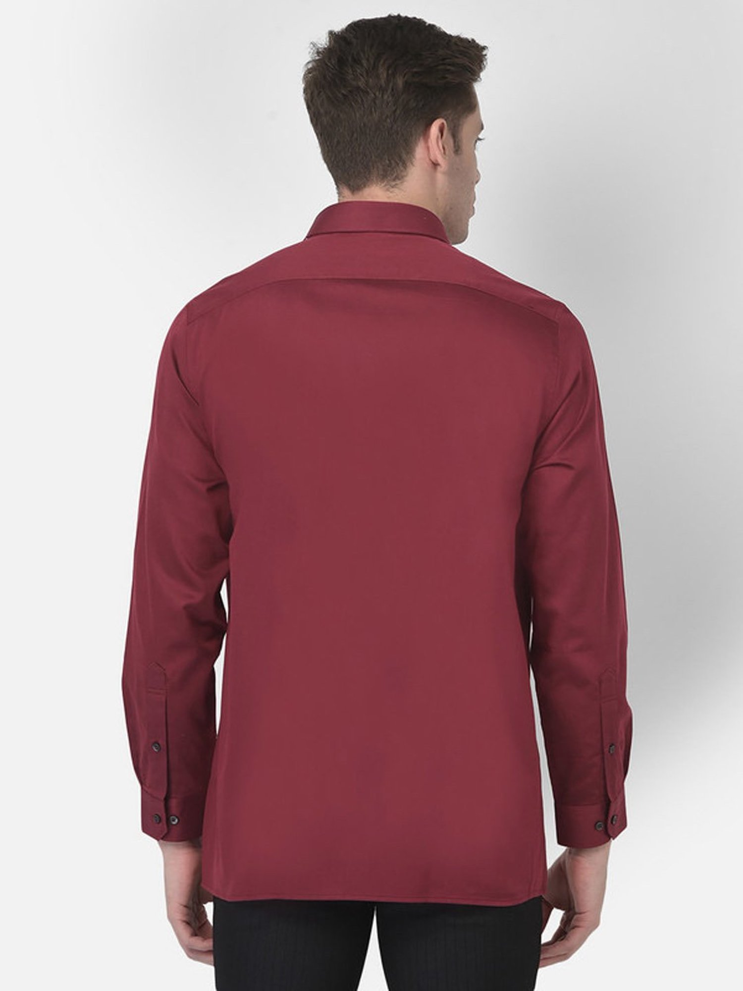 Turtle Maroon Slim Fit Shirt
