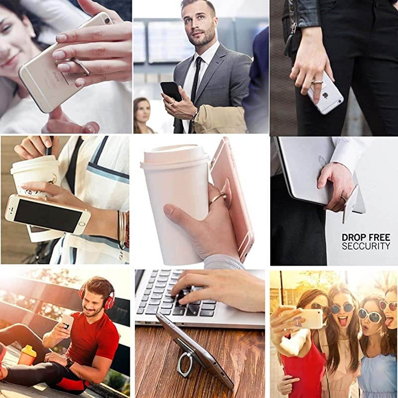 ZOEASTTM 3pcs  Grip Rainbow Unicorn Little Pony Universal 360&deg; Adjustable Holder Car Desk Hook Stand Stent Mount Kickstand Compatible with iPhone 11 XS XR Max X 8 Plus iPad 3pcs Unicorn