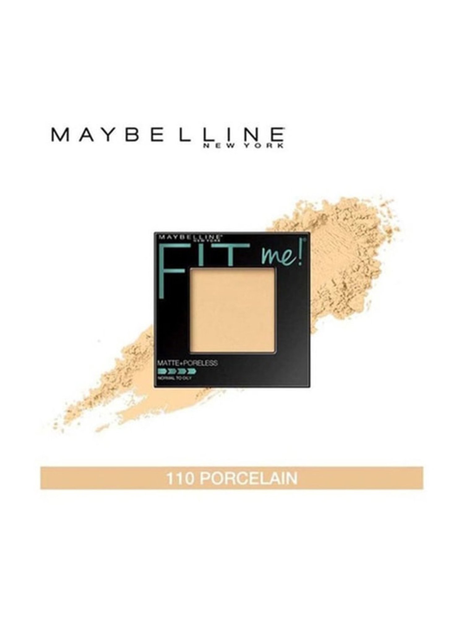 Maybelline New York Fit Me Matte + Poreless Powder - 110 Porcelain,8.5g