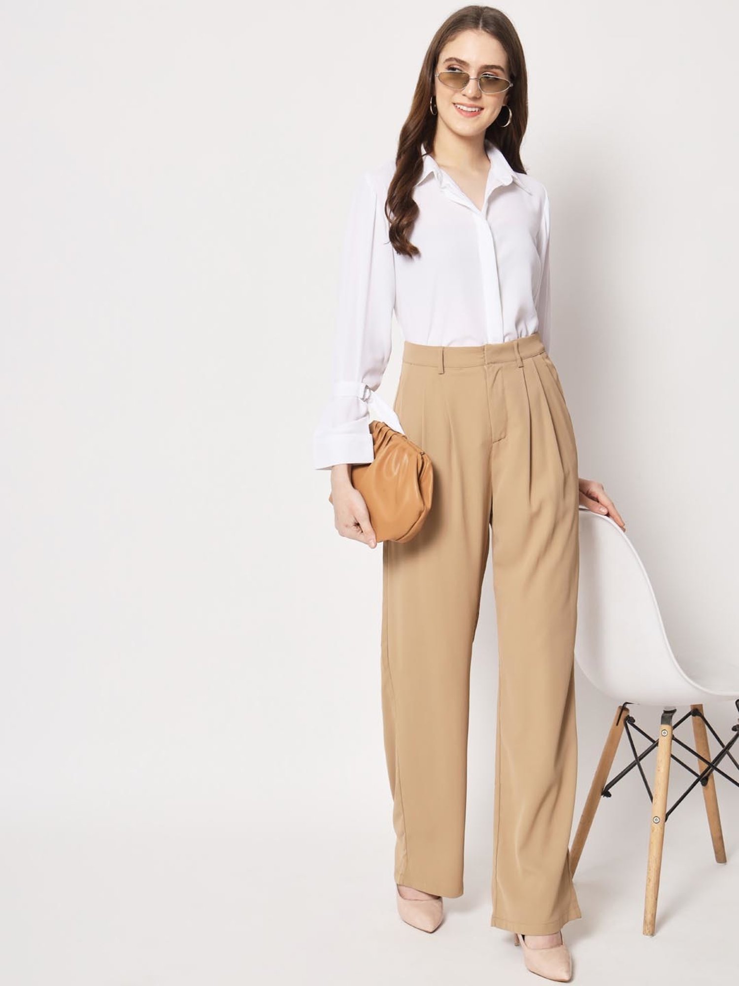 Trend Arrest White Regular Fit Shirt