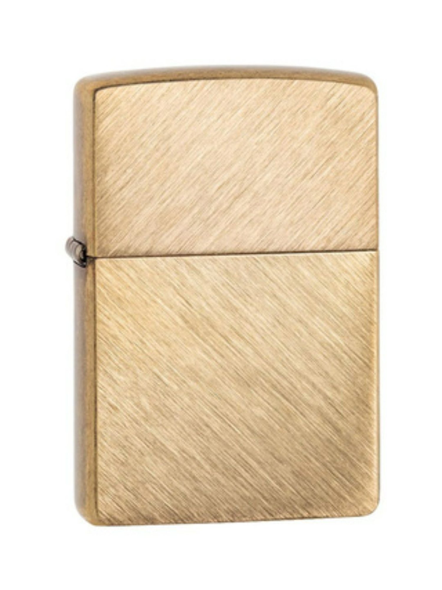 Zippo Metallic Brown Classic Herringbone Sweep Brass Pocket Lighter