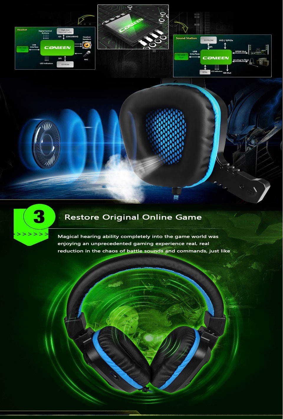 R8 Heavy Bass Light Comfortable Computer Games LED Luminous Headphone with 3.5 mm Jack Earphone Microphones Headset