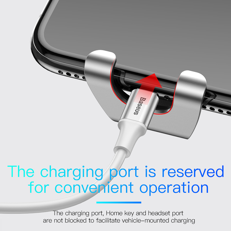 Baseus Car Phone Holder for iPhone Samsung Mobile Phone Holder Stand Metal Gravity Air Vent Mount GPS Cell Phone Holder in Car