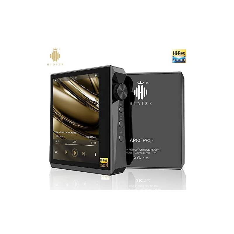 AP80 PRO MP3 Player with Bluetooth, High Resolution Lossless Music Player with LDAC/aptX/FLAC/Hi-Res Audio/FM Radio, Digital Audio Player with Full Touch Screen (Black)