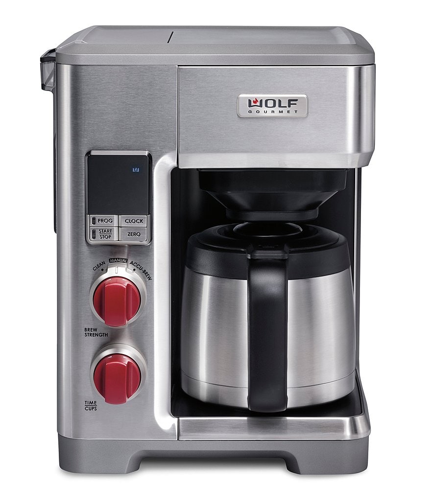 Wolf Gourmet Automatic Drip Coffeemaker With Red Knob