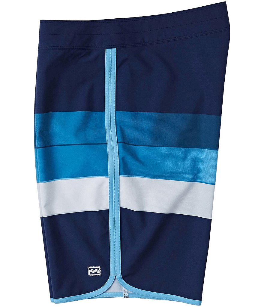Billabong 73 Stripe Pro 20#double; Outseam Striped Recycler Recycled Materials Board Shorts