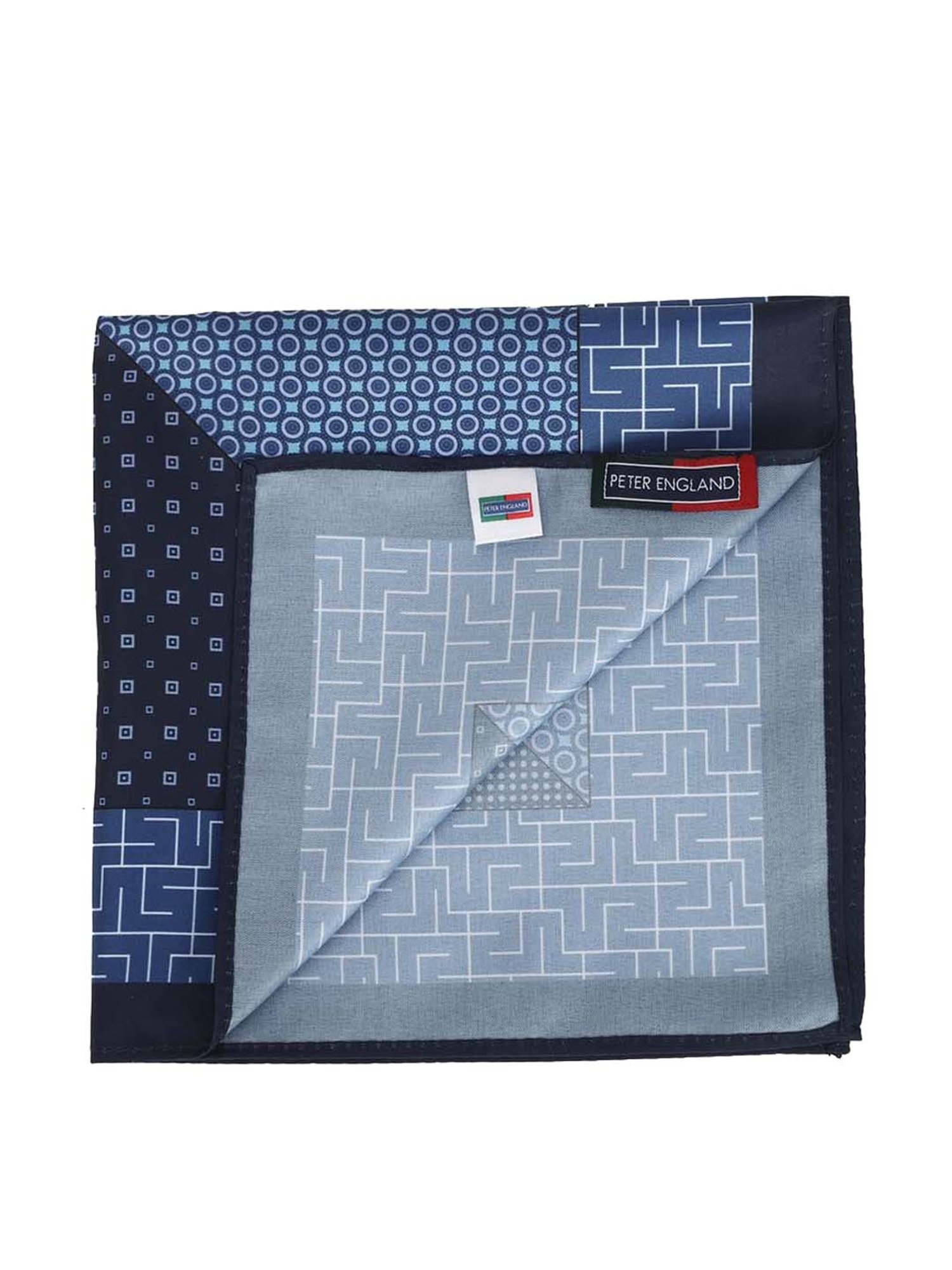 CHOKORE Brown and Yellow Plaid Pocket Square