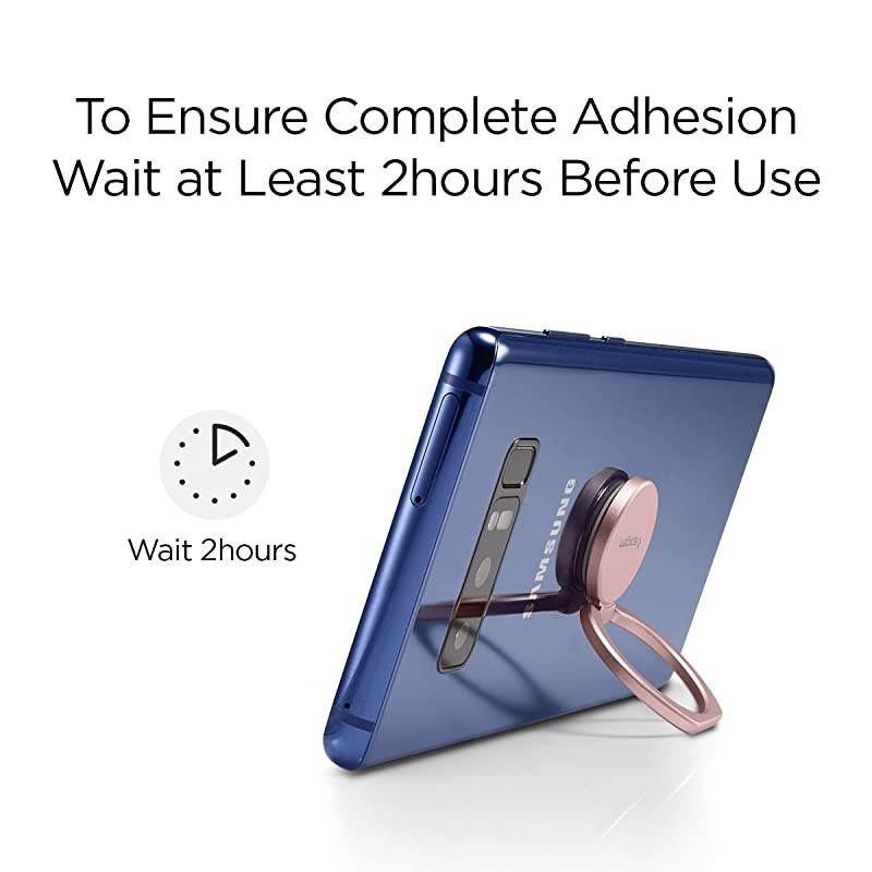 Style Ring 360 Cell Phone RingPhone GripStandHolder for All Phones and Tablets Compatible with Magnetic Car Mount Rose Gold