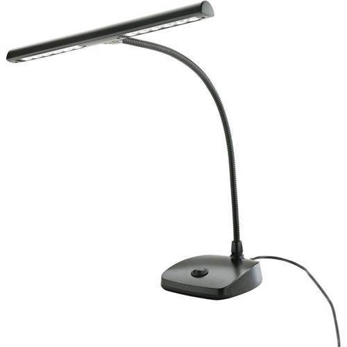 K&M 12297 12 LED Gooseneck Piano Lamp Black #12297-090-55