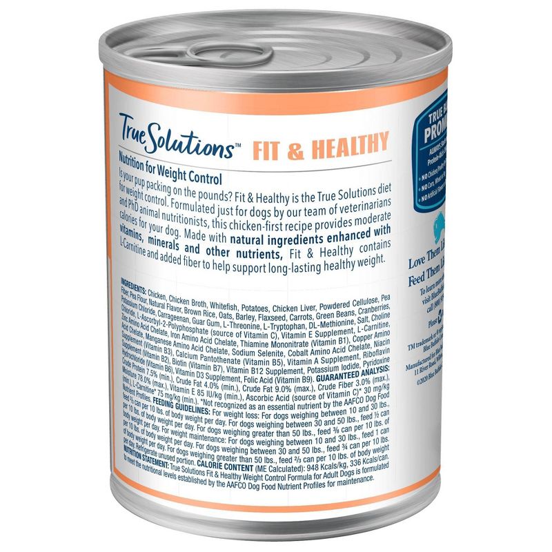Blue Buffalo True Solutions Fit and Healthy Wet Dog Food - 12.5oz