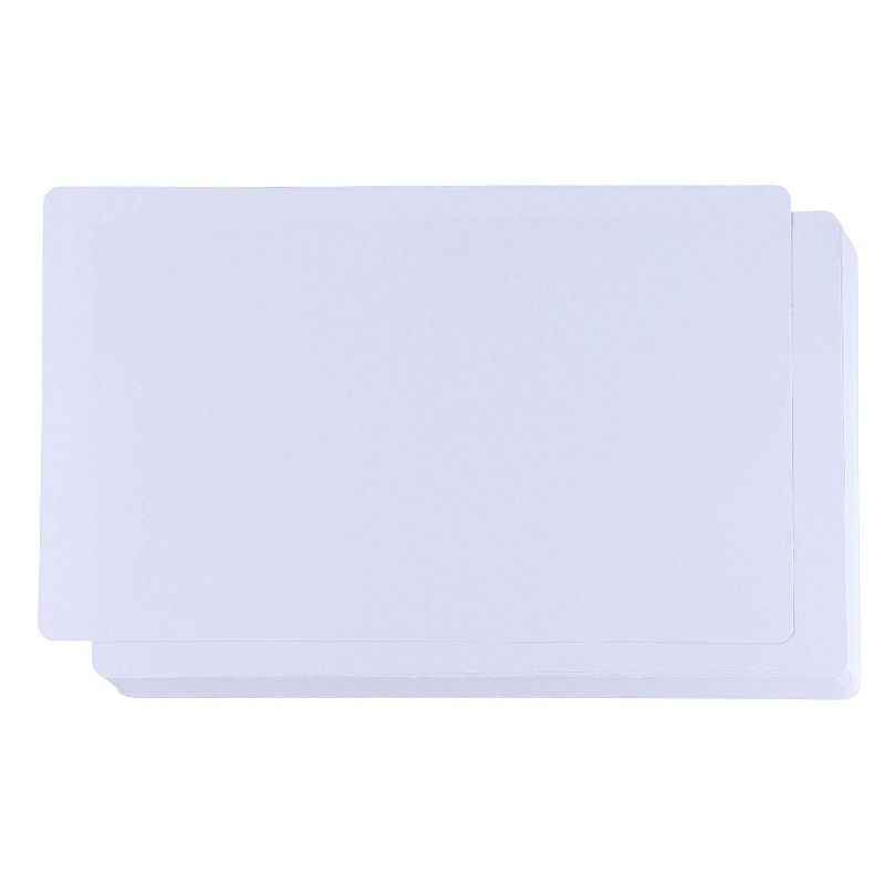 White Card Stock Paper with Round Edges, Letter Size (8.5 x 14 in, 60 Sheets)
