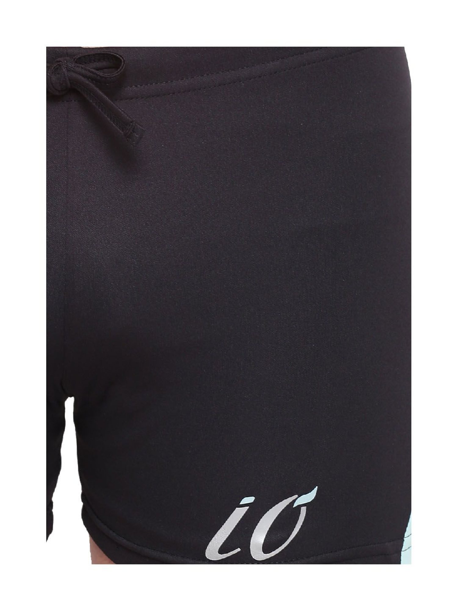 IO Black Skinny Fit Swim Shorts