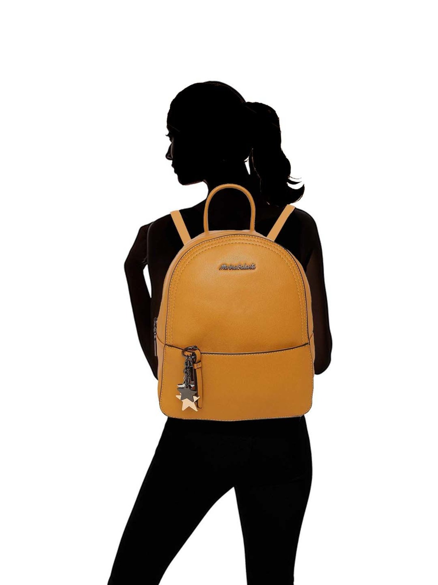 Marina Galanti Yellow Medium Backpack