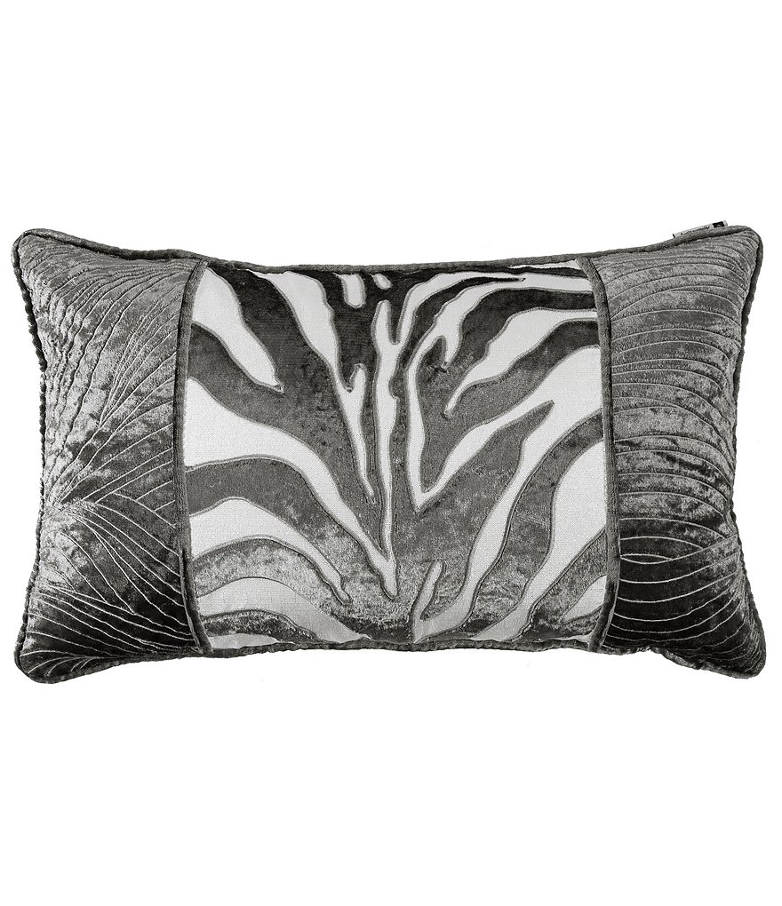 HiEnd Accents Celeste Zebra Applique Breakfast Pillow