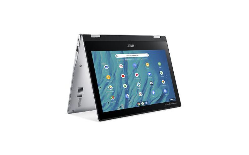 Acer Convertible Chromebook, 11.6" IPS Touch, Convert MTK MT8183 Processor, 4GB RAM, 32GB eMMC, Chrome OS, Silver, CP311-3H-K4S1