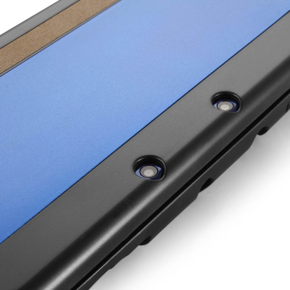 Plastic + Aluminium Full Body Protective Snap-on Hard Shell Skin Case Cover Navy Blue for New Nintendo 3DS LL XL 2015
