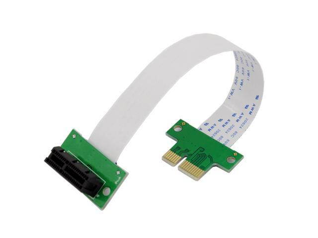 1 Unit - PCI Express 1X (PCI-E 1x) Riser Extender FPC Extension Cable 90 degree for 1U 2U Small Case PCIe Ribbon