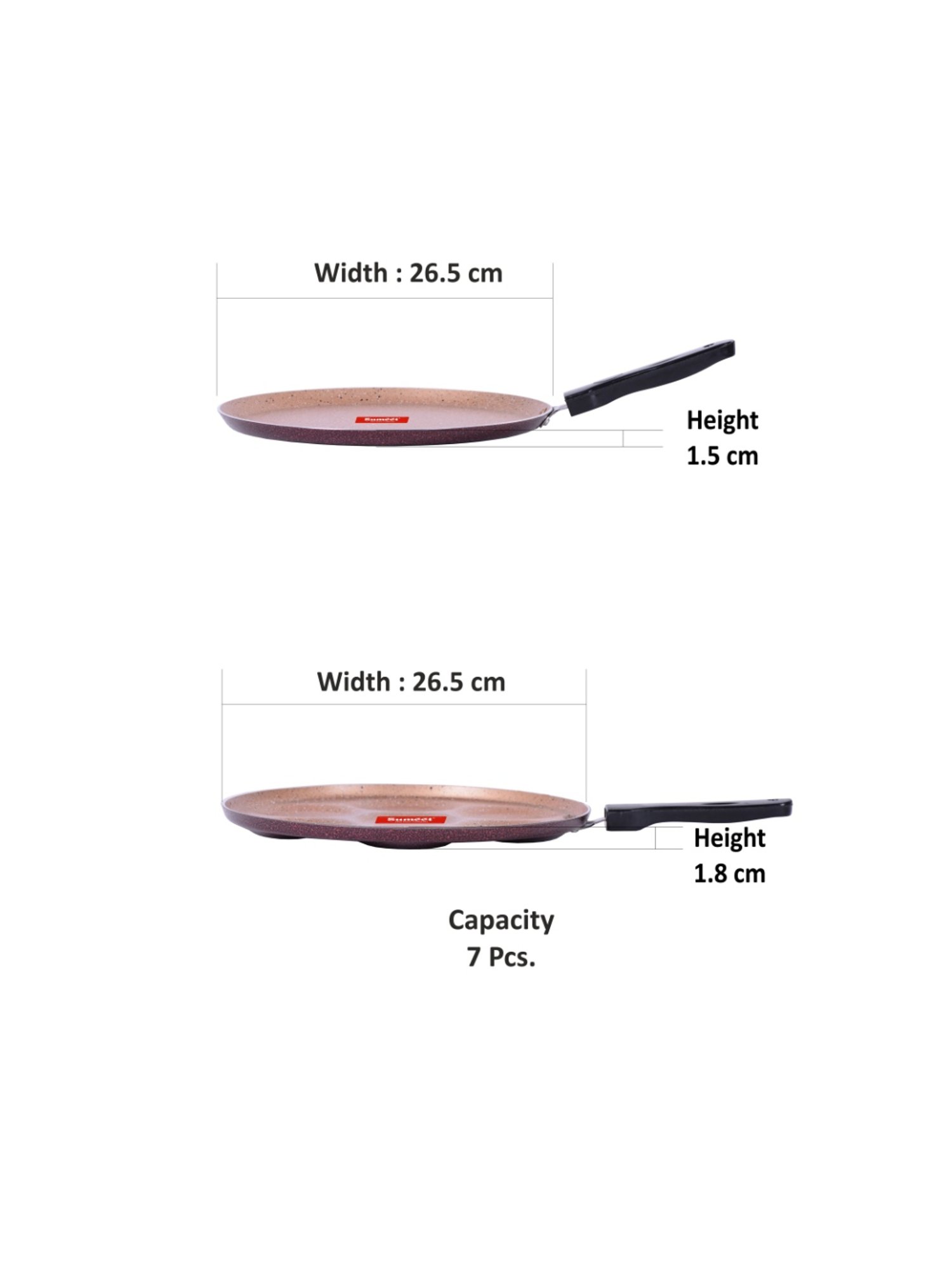 ScanPan Classic Black Recycled Aluminum 2-Piece Fry Pan Set 