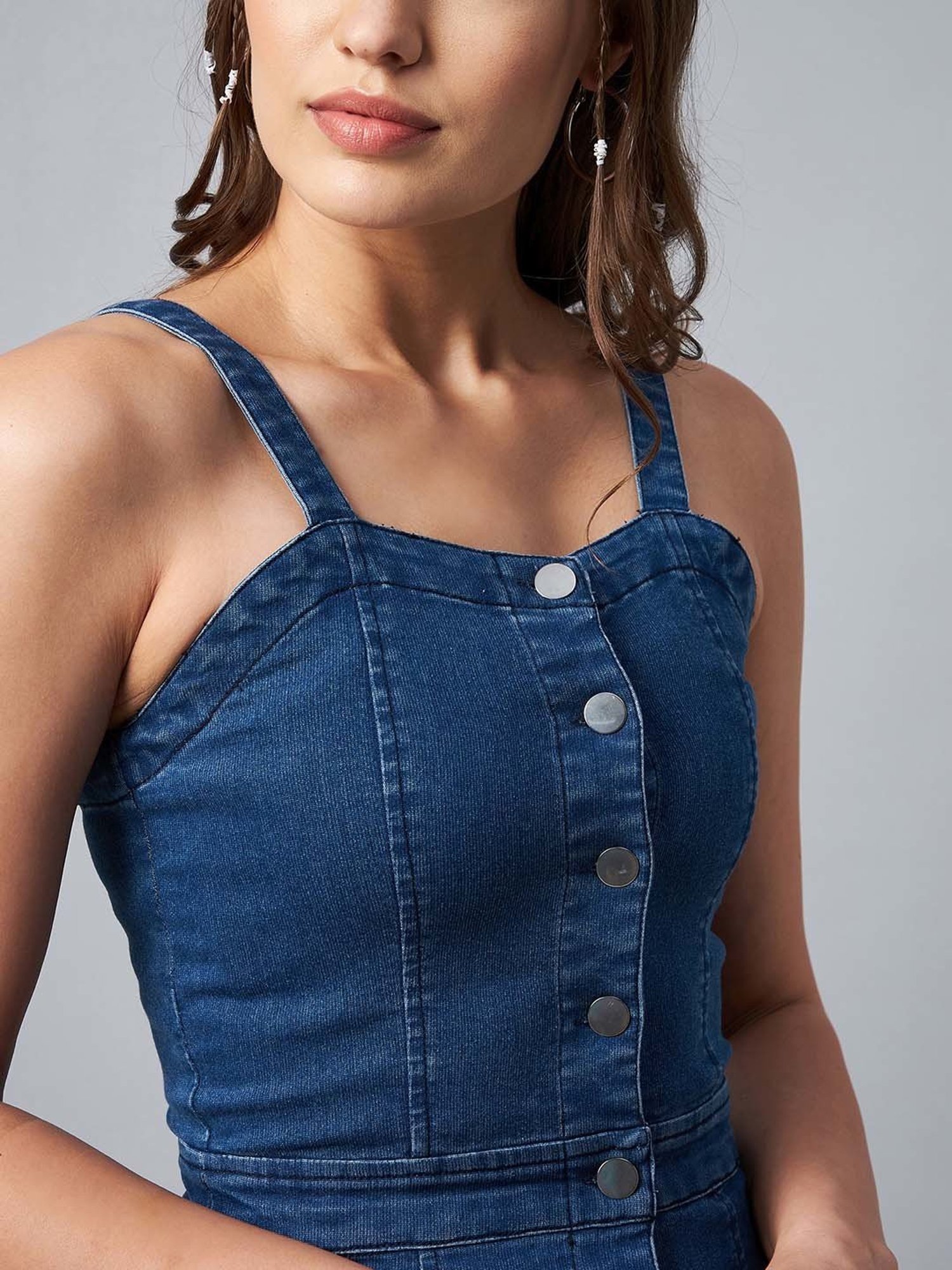 StyleStone Blue Midi Dress