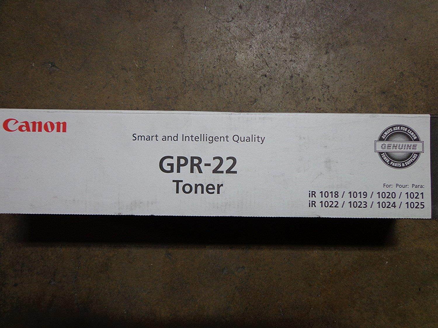 1 X (GPR-22) Canon ImageRunner 1025N Black Toner (8400 Yield) - Geniune Orginal OEM toner