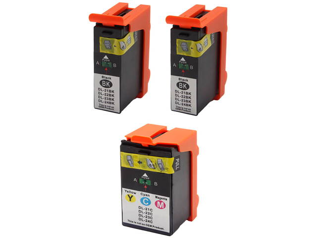 Green Project D-U317R/313R(3pk) Color Ink Cartridge Replaces Dell