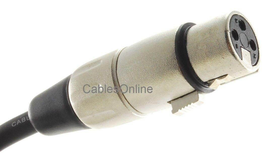 6ft Kirlin Original XLR 3-Pin Female to RCA Male 24awg OFC Patch Cable, XR-4006K