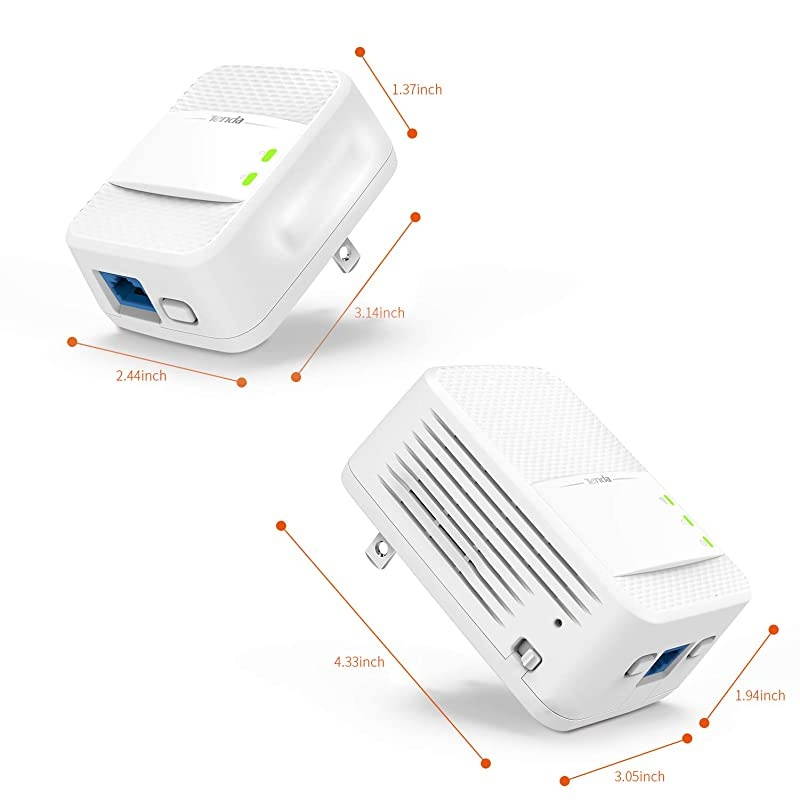 AV1000 Powerline WiFi Extender Dual Band AC Wireless Gigabit Port Plug and Play PH10