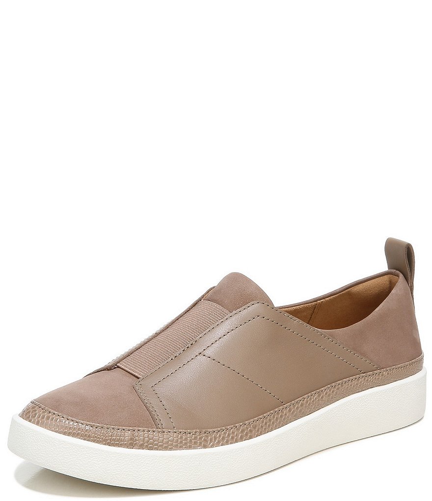 Vionic Zinah Leather Slip-On Sneakers