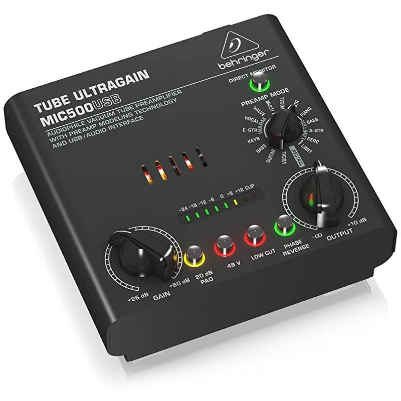 TUBE ULTRAGAIN MIC500USB,Black