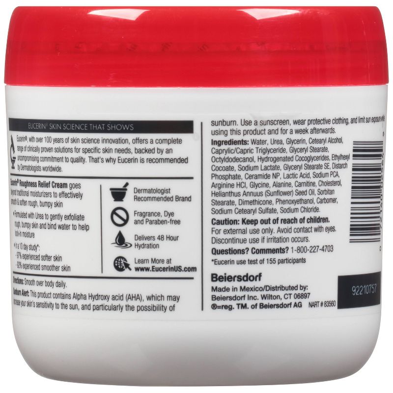 Eucerin  Roughness Relief Cream - 16oz