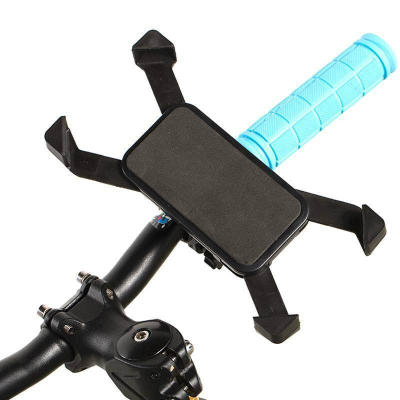 Mountain Bike Motorcycle Phone Holder 360&deg;Rotatable Handlebar Bicycle Phone Holder For Universal Mobile Cell Phone Clip Stand Mount Bracket