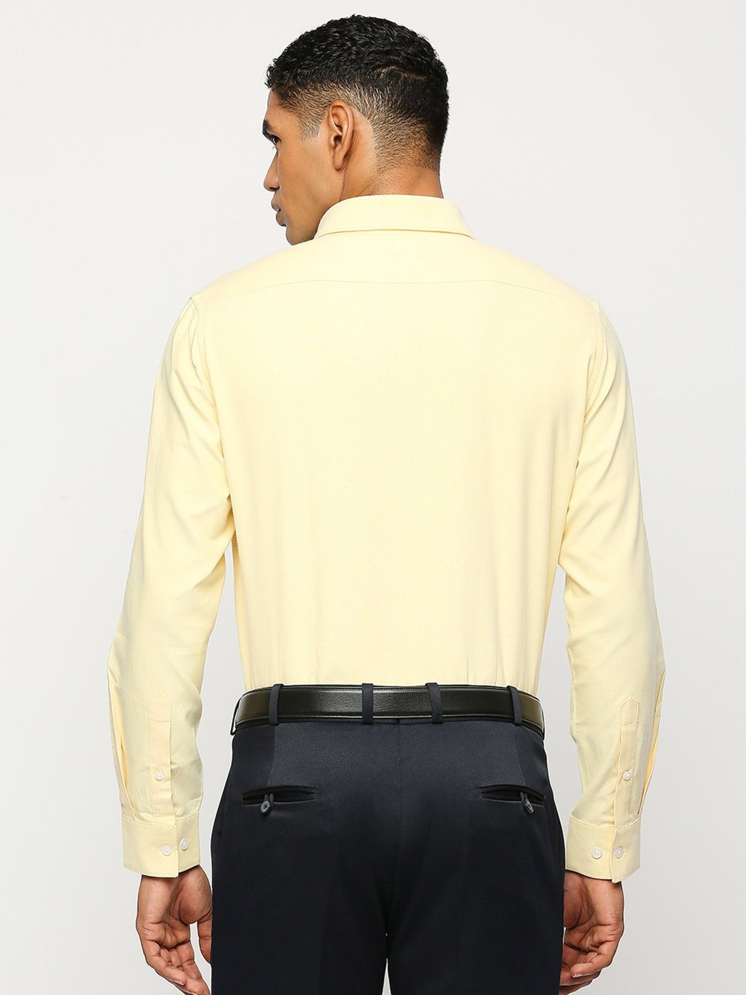 SOLEMIO Yellow Regular Fit Shirt