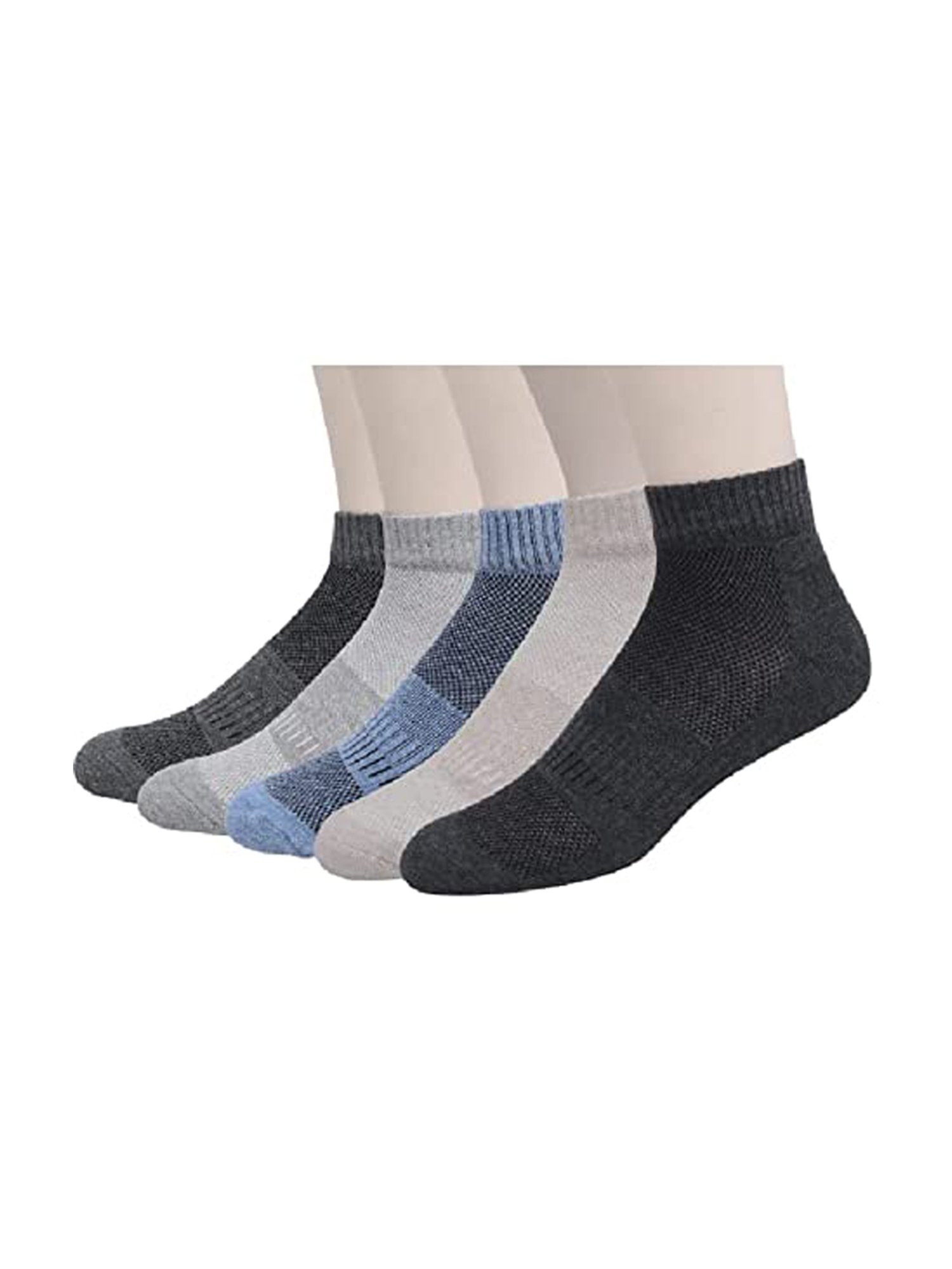 Sokker Multicolor Cotton Solid Socks - Set of 5