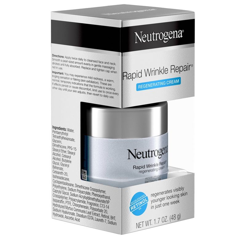 Neutrogena Rapid Wrinkle Repair Hyaluronic Acid & Retinol Cream - 1.7oz