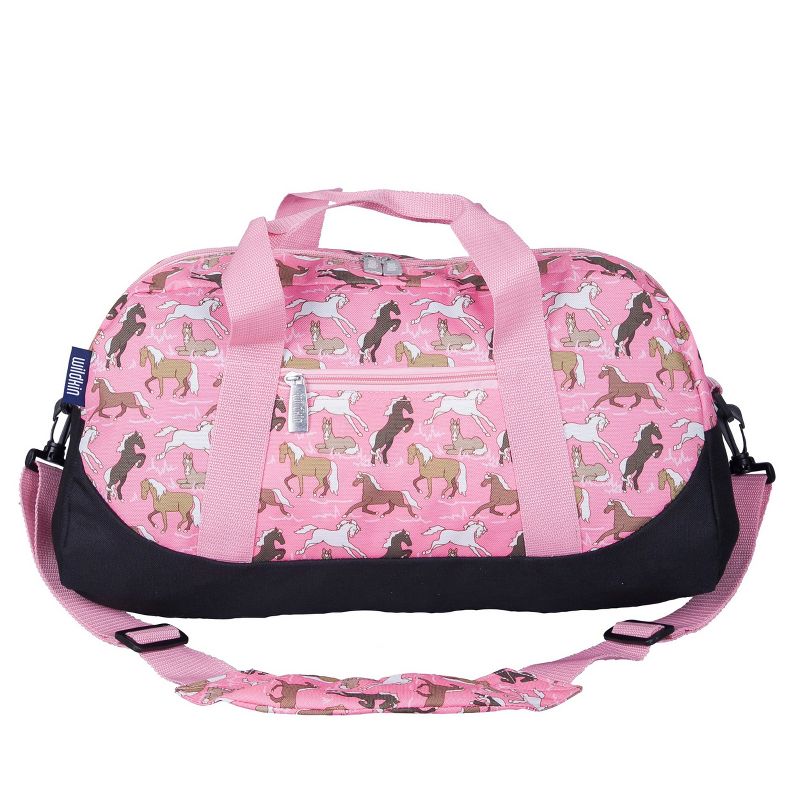 Horses in Pink Overnighter Duffel Bag