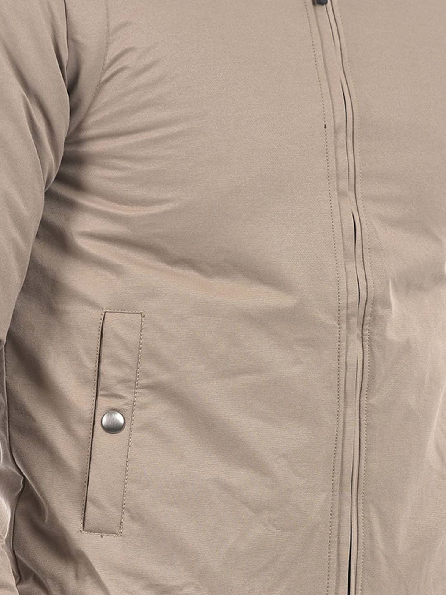 Lawman Pg3 Beige & Black Regular Fit Reversible Jacket
