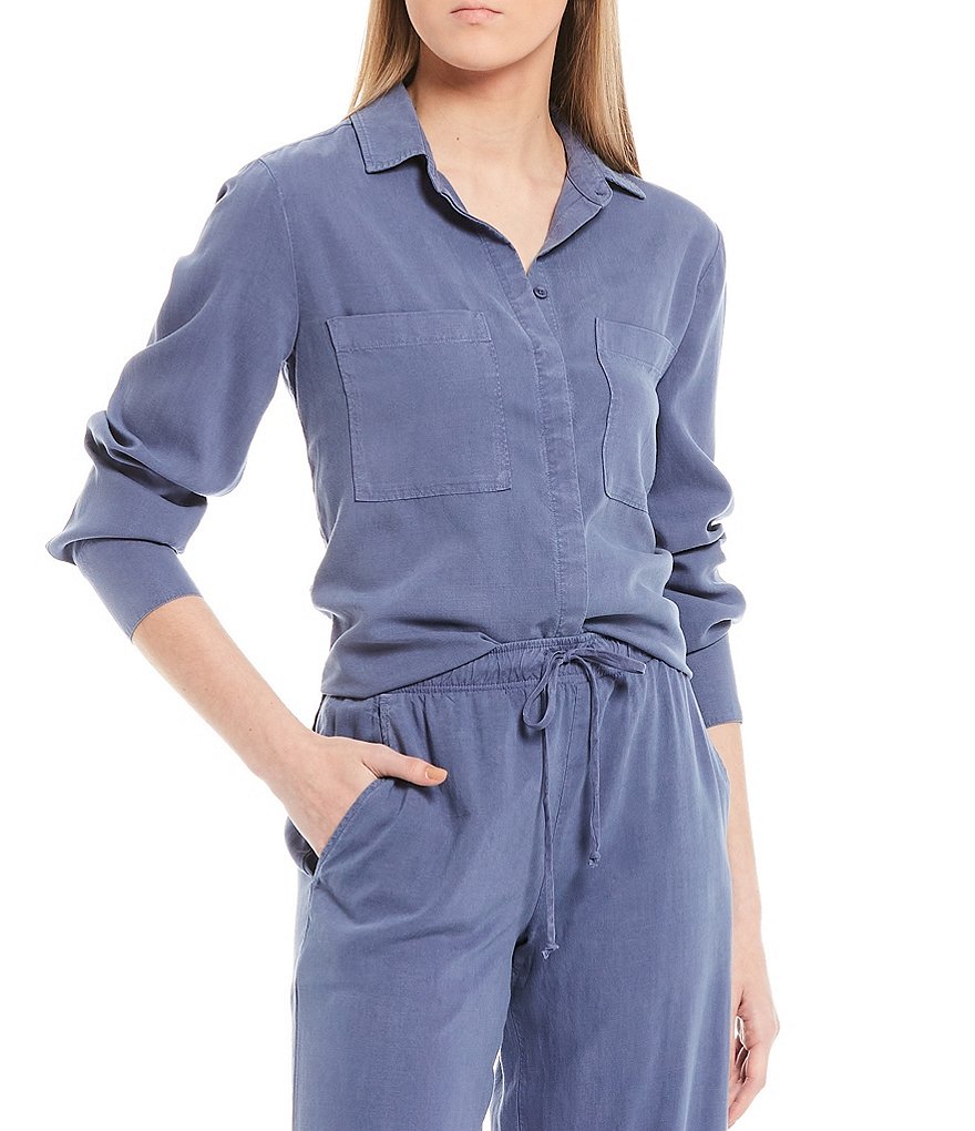 Cloth & Stone Two Pocket Coordinating Button Down Shirt