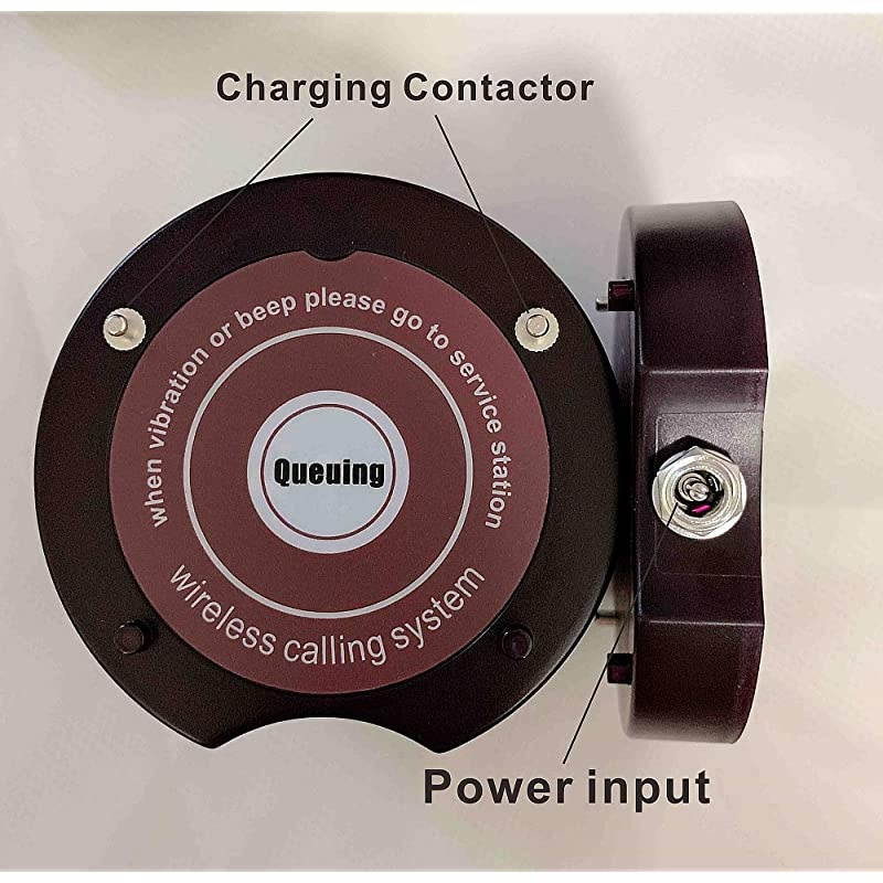 30 Coaster Pagers+1 Keypad Queue Call Pager Restaurant Wireless Calling System Waiter Wireless Guest Paging System for Restaurant Church Food Truck Coffee Shop Office
