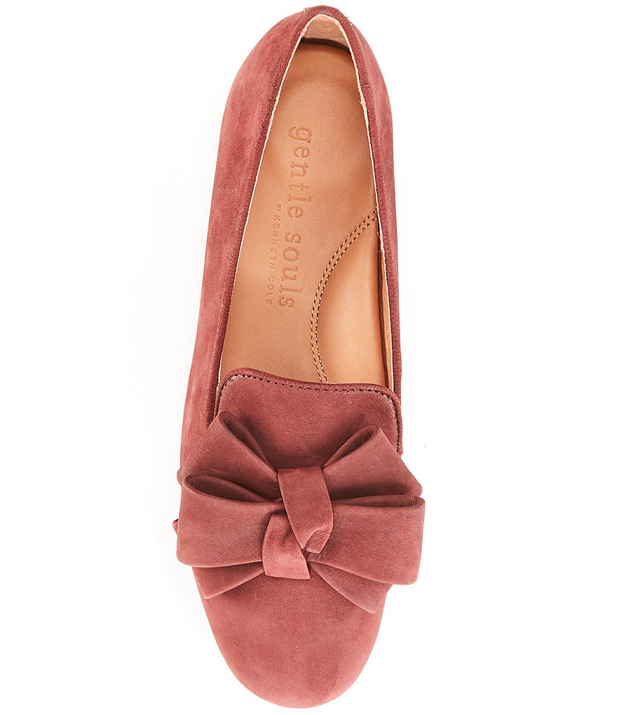 Gentle Souls Eugene Nubuck Ribbon Bow Loafers