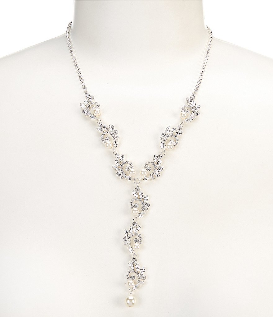 Cezanne Paisley Pearls Y Necklace